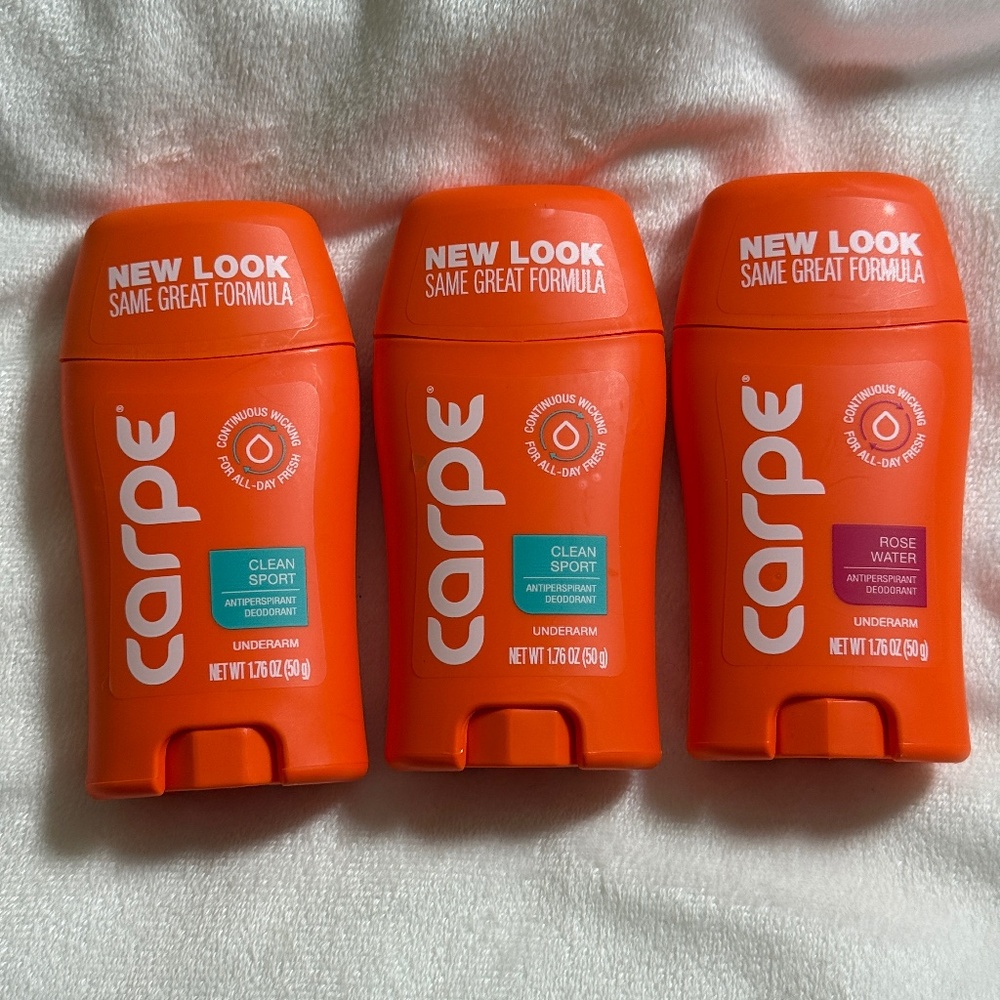 Carpe Antiperspirant Underarm Deodorant Sticks
